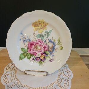 Vintage Gloria Fine Porcelain Bavaria Handwork Bayreuth Dinner Plate 10"